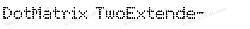 DotMatrix TwoExtende字体转换